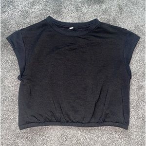 ALO Black Dream Crop Top Size M